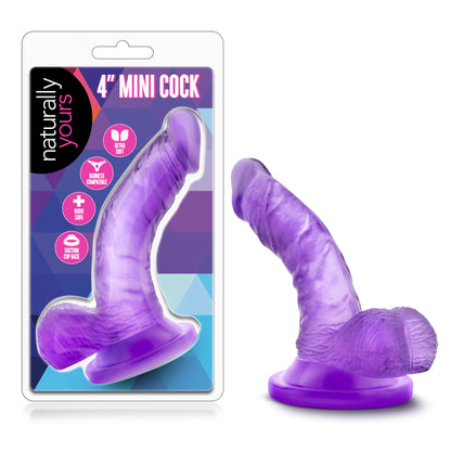 Naturally Yours - 4 Inch Mini Cock - Purple by Blush