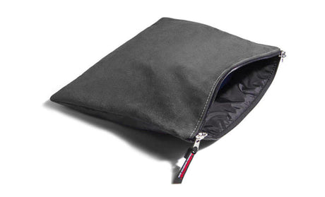 Liberator Zappa Toy Bag — Grey Microsuede, 13.5 x 11 in - L7970