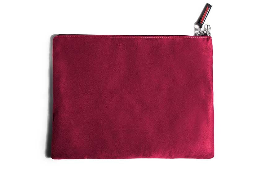 Liberator Zappa Toy Bag — Cherry Microsuede, 13.5 x 11 in - L7918