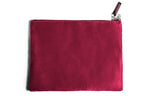 Liberator Zappa Toy Bag — Cherry Microsuede, 13.5 x 11 in - L7918