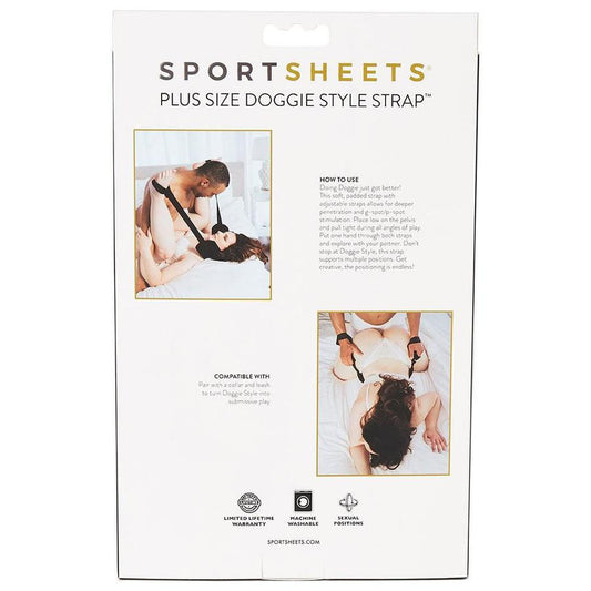 Sportsheets Doggie Style Strap — Plus Size, Black - SS620-01