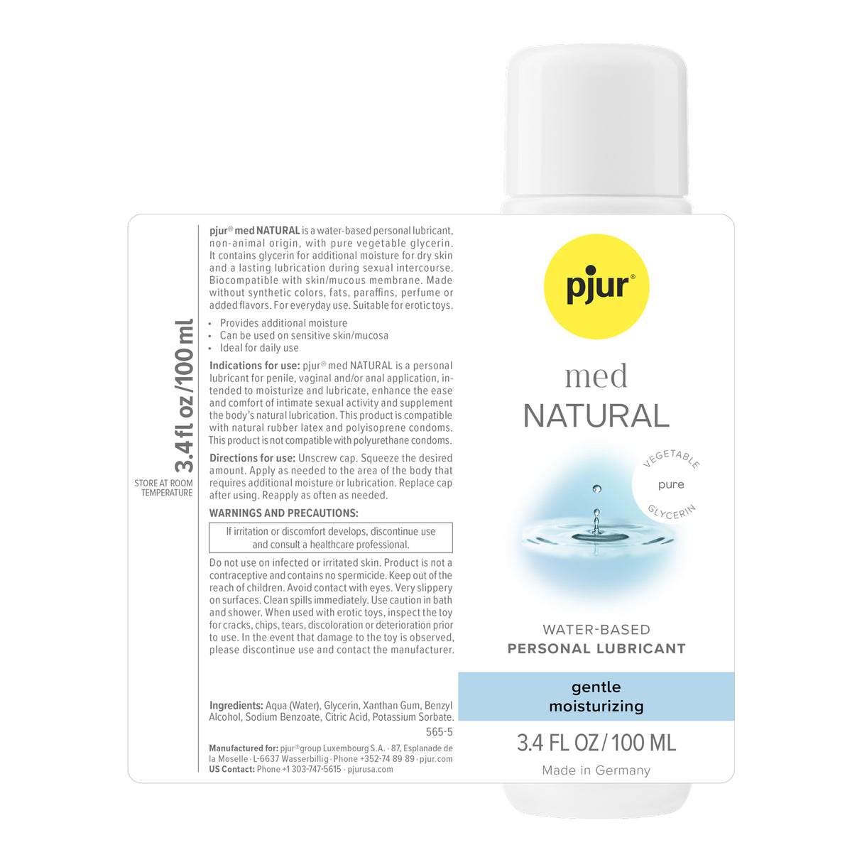 Pjur Med Natural Glide Personal Lubricant — 100 ml - PJ-PMN04041
