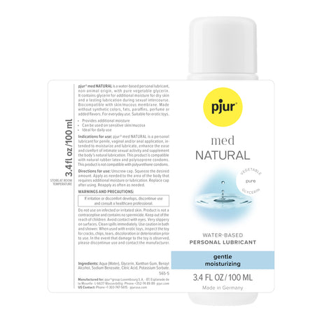 Pjur Med Natural Glide Personal Lubricant — 100 ml - PJ-PMN04041