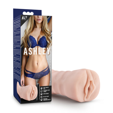 Blush M for Men Ashley Vanilla Masturbator — 5.25" Insertable - BL-73503