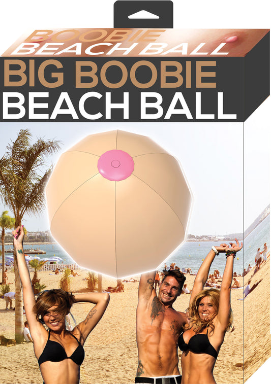 Hott Products Big Boobie Beach Ball — 8 x 5 in Inflatable Novelty - HTP3084