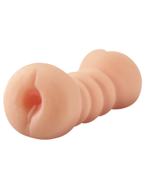 Pipedream Flip Me Over Dual-Ended Masturbator - Flesh - PDRD250-21