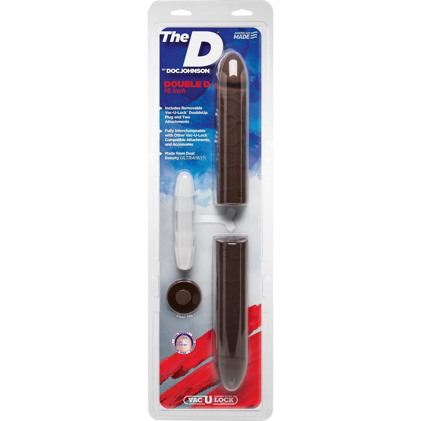 The D - Double D 16 Inch - Chocolate by Doc Johnson