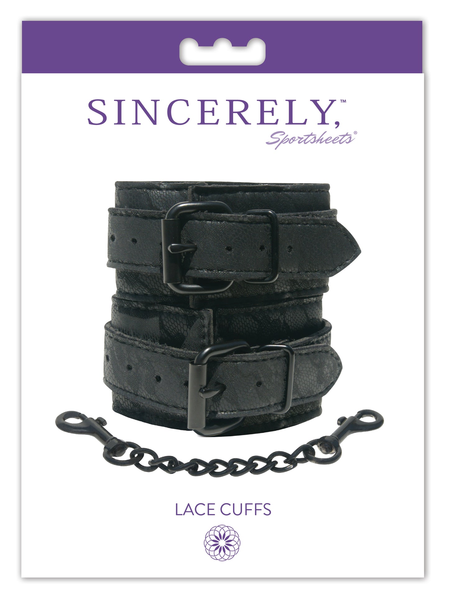 Sincerely Lace Cuffs by Sportsheets