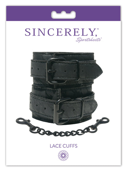 Sincerely Lace Cuffs by Sportsheets