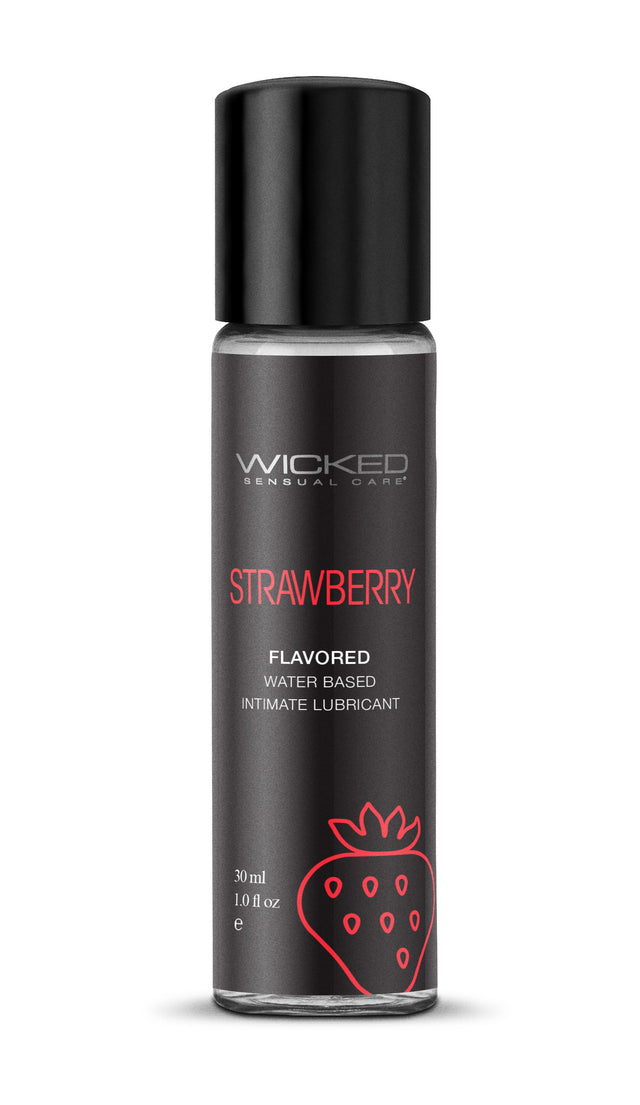Wicked Sensual Care Wicked Aqua Strawberry Water-Based Intimate Lubricant - 1 fl oz - WS-90411