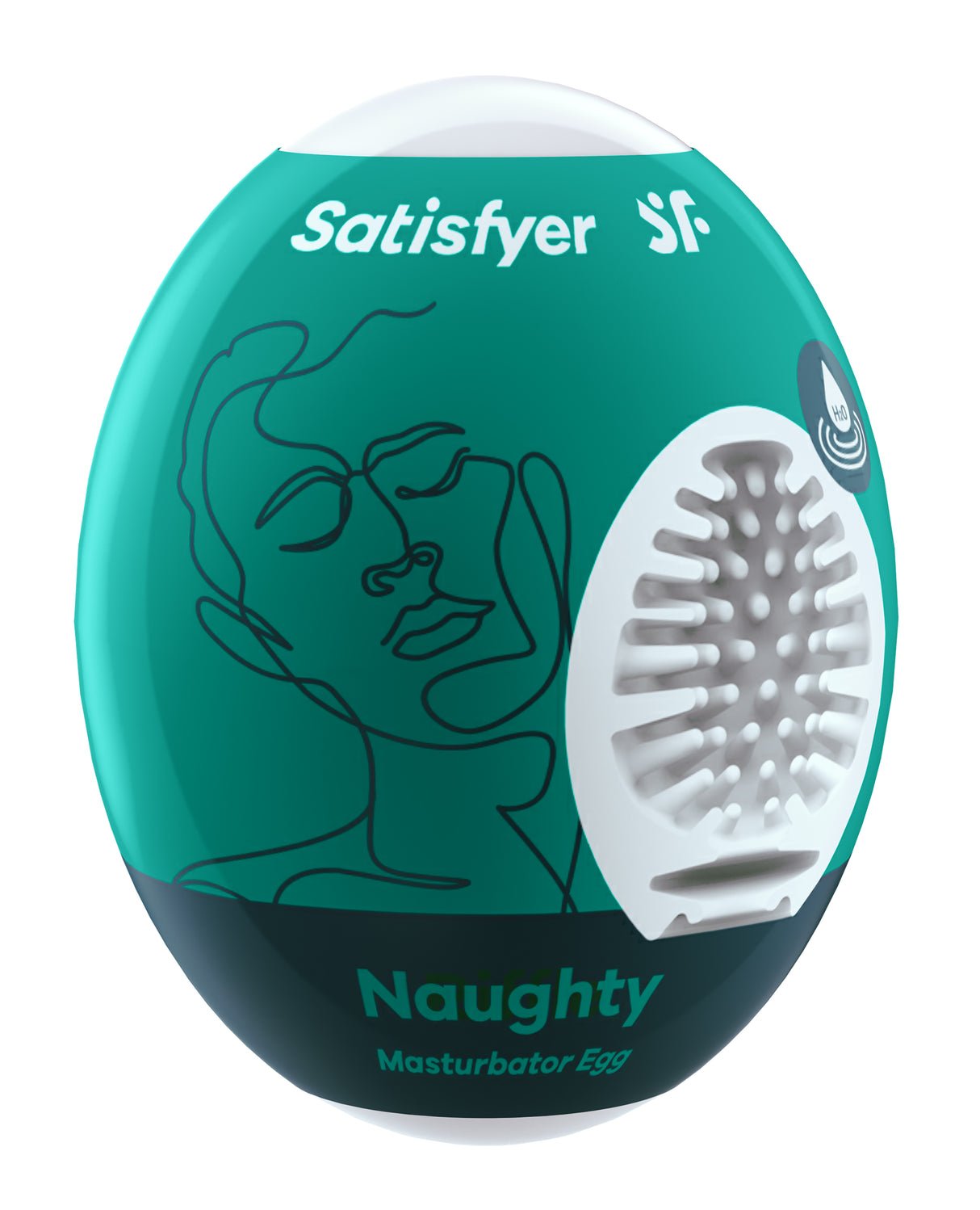 Satisfyer Masturbator Egg – Naughty Single-Use, Dark Green - SAT-4010021