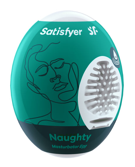 Satisfyer Masturbator Egg – Naughty Single-Use, Dark Green - SAT-4010021