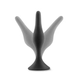 Blush Luxe Beginner Plug Small — Black Silicone, 0.75 in - BL-12615