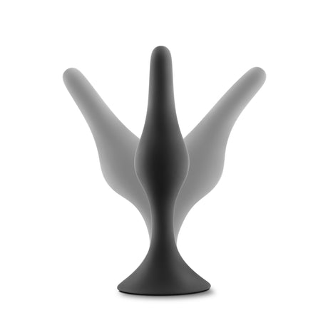 Blush Luxe Beginner Plug Small — Black Silicone, 0.75 in - BL-12615