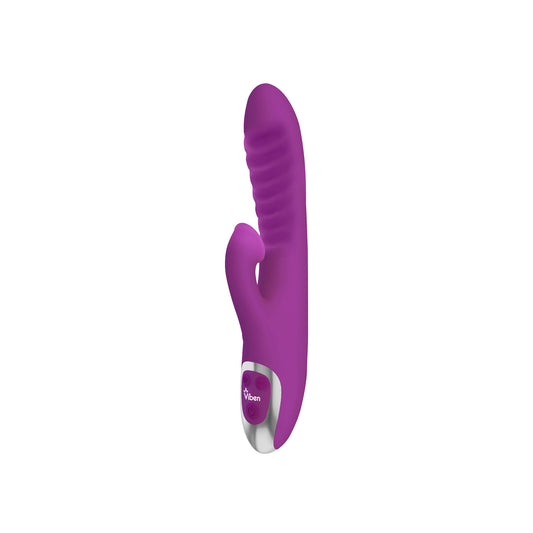 Viben Frenzy Clitoral Suction Rabbit Vibrator, Berry - VB-66106