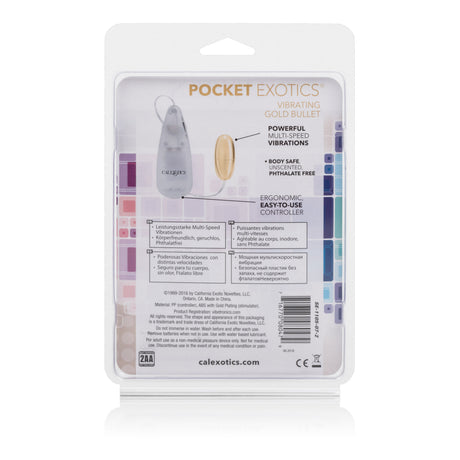 Pocket Exotics Vibrating Gold Bullet by CalExotics