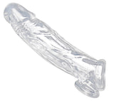 XR Brands Clear Realistic Penis Enhancer & Ball Stretcher - SM-AF697