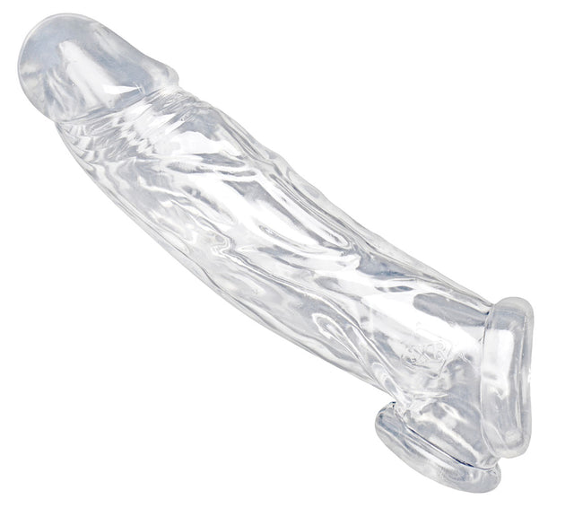 XR Brands Clear Realistic Penis Enhancer & Ball Stretcher - SM-AF697