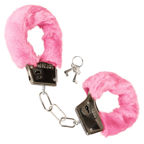 CalExotics Playful Furry Handcuffs — Pink Faux Fur - SE2651203