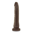 Blush Dr. Skin Basic 8.5 Dildo — Chocolate, 8 in Insertable - BL-15056